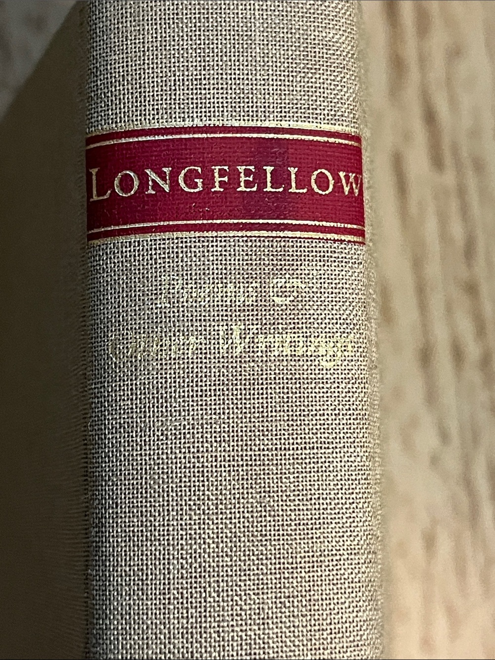 Poems & Other Writings Beige Linen Decorative Book